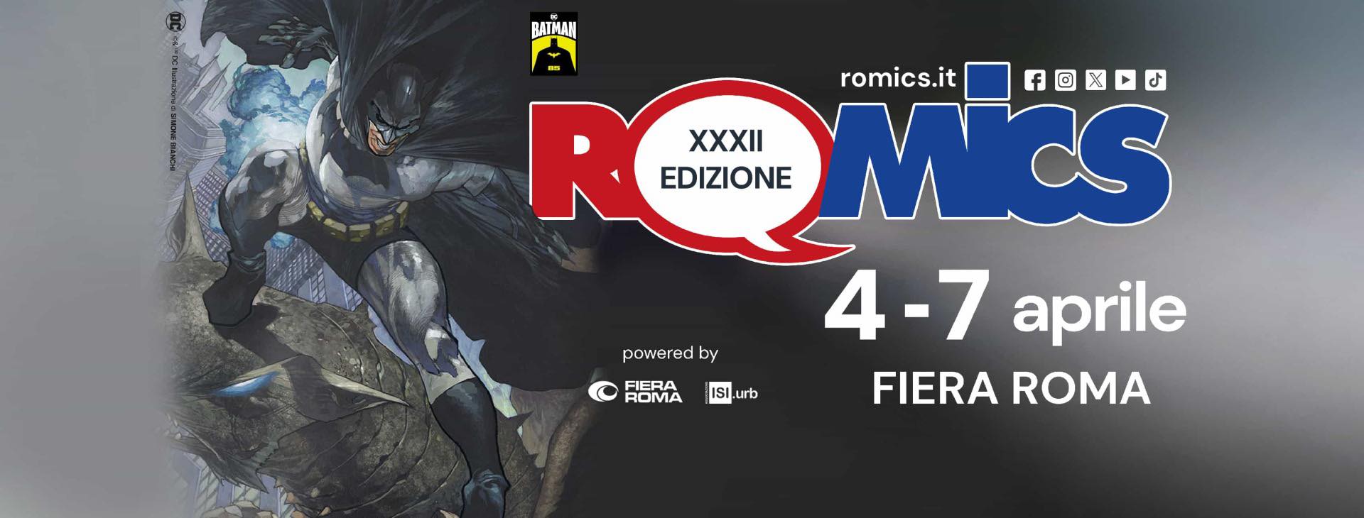 Romics XXXII: dal 4 al 7 aprile in Fiera Roma si celebra la nuova edizione